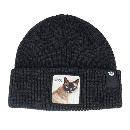 Goorin - Zwart cuff Beanie - The Cool Beanie Void Black Cuff @ Hatstore