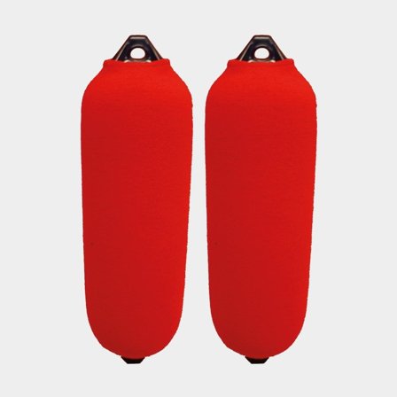 Chaussettes pour pare-battages cylindriques Fendequip, 58 x Ø15 cm (Majoni Star 2), rouge, lot de 2