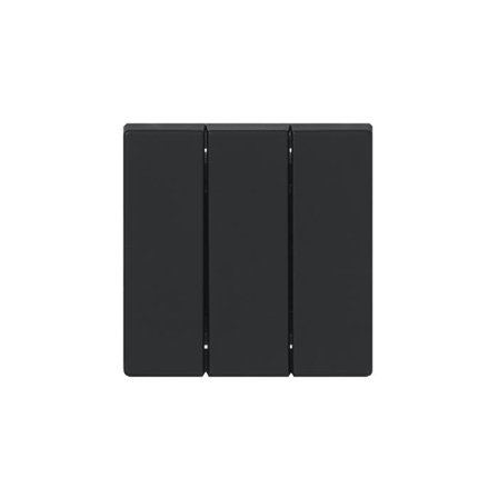 ABB Impressivo 1783-885 Vippa 3x1-polig, matt svart, Strömbrytare & vägguttag