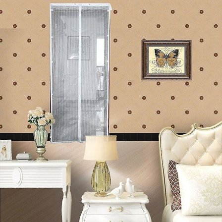 Sommer Anti-Mygg Gardin Magnetisk Automatisk Lukking