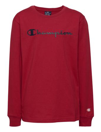 Long Sleeve T-Shirt Sweat-shirt Tröja Röd Champion