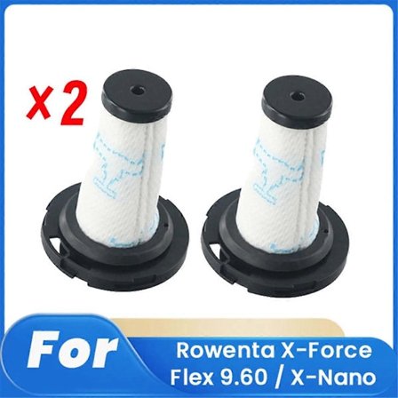 2 stk. ZR009010 Filter for X-Force Flex 9.60 / X-Nano Robot Støvsuger Tilbehør Filter Rengjøring Deler Erstatning