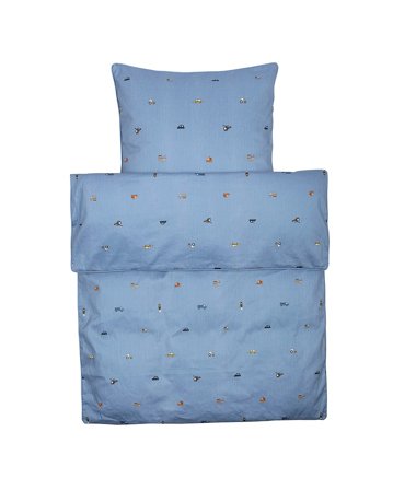 SMALLSTUFF Sengetøj Baby Maskiner 70 x 100, Tøj & Bolig, Sengetøj, Dyner & Puder, Sengetøj