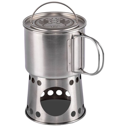 Petromax Stove Cup 0,75 l, stormkøkken med krus - Rustfri stål | KitchenOne