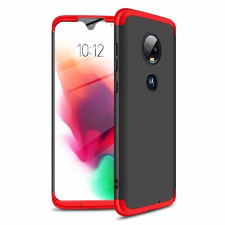 Gkk Full Body Skal Till Motorola Moto G7 - Svart/röd Svart