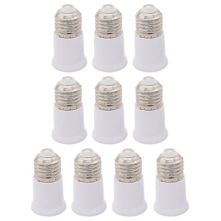 10 stk. Lyspære Sokkel Forlenger