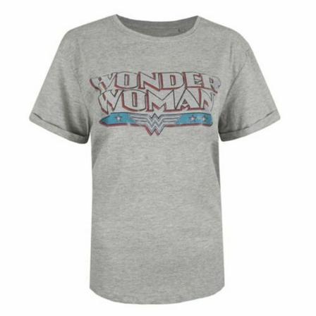 Wonder Woman Dam/dam Retro T-shirt Xl Sport Grå/blå