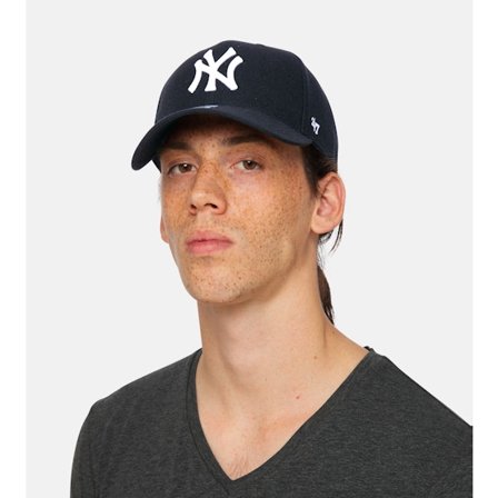 47 Brand - MLB Schwarz Adjustable Cap - New York Yankees Mvp Black/White Adjustable @ Hatstore