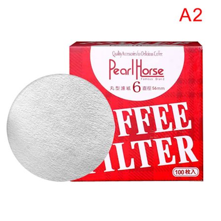 100 stk Runde Kaffefilterpapir Moka Pot Kaffemaskin Filter 60mm