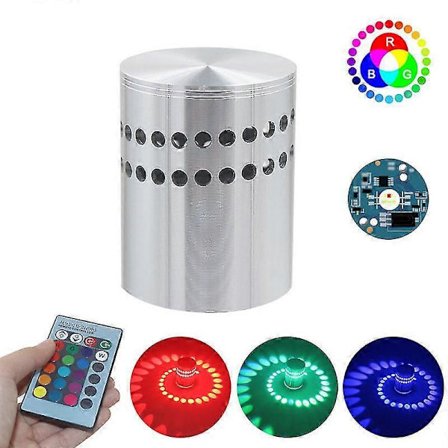 3w LED Vegglampe Innendørs Aluminium Moderne Effekt Vegglampe For Barnerom Soverom Korridor Veggbelysning