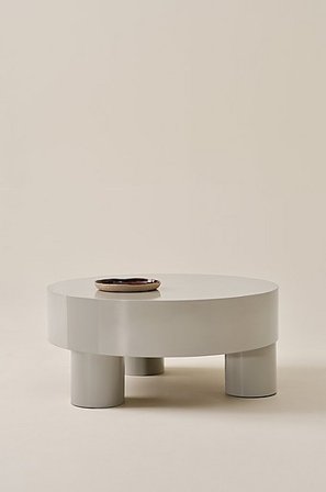 Jotex - Glossy Runt Soffbord ø 90 Cm Järn Grå MALARO - Köp Soffbord hos Jotex