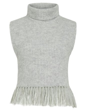 Vizariah High Neck Poncho/Ka Grey Vila