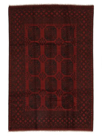 Medallón Afghan Fine Alfombra 195X291 Lana