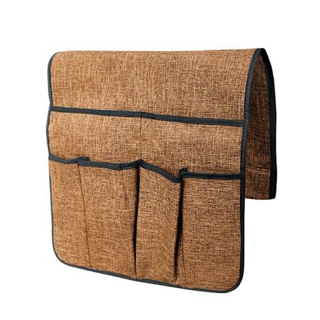 Soffa Organizer med 6 Fickor Fjärrkontrollhållare på Soffa & Stol Armförvaringsficka för Tidskriftsplatta Telefonböcker