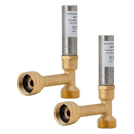 Vattenhammare-arrestor, 3/4 tum NPT-gänga för tvättmaskin, tvättstugerör, tvättmaskin, vattenhammare-arrestor (2-pack) - Perfekt