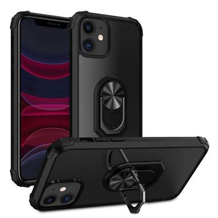 iPhone 14 Plus - Iskunkestävä silikonikotelo - musta