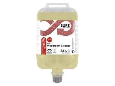 SURE Sanitetsrent Washroom Cleaner QS 2,5L - Lyreco - Städ och hygien - Rengöringsmedel - Sanitetsrent