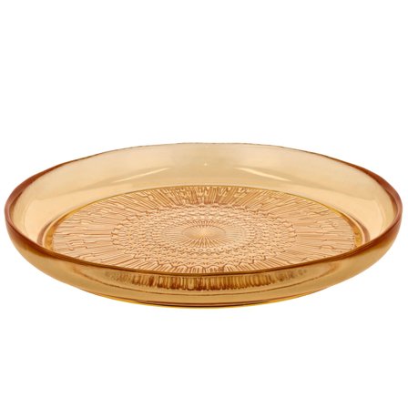 Bitz Kusintha lasilautanen 25 cm, meripihkaa