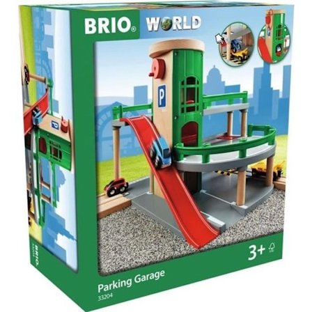 BRIO World Rail / Road Garage - Ravensburger - 3 nivåer - Blandat från 3 år