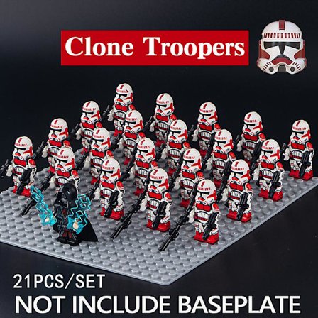Clone Trooper Army Set Mini Palpatine Coruscant Guards Clone Troopers Army Set Wars Figurer Byggstenar Tegelstenar