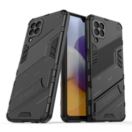 Samsung A22 4G støtsikker veske med Kickstand ThinArmor V2 Black
