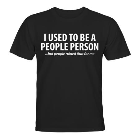 Jeg plejede at være et menneske - T-SHIRT - UNISEX Svart - 5XL