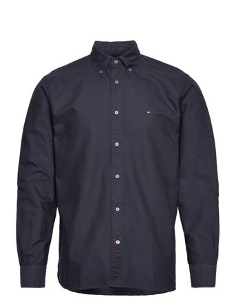 Garment Dyed Oxford Rf Shirt Skjorta Casual Svart Tommy Hilfiger