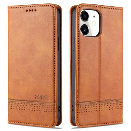 iPhone 12 Mini - AZNS Plånboksfodral Brun