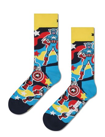 Happy Socks | Marvel Captain America Sock | 36-40