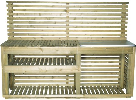 Jabo Horizont 4255 Utekök 220x162x67 cm Trä, Matlagning & grillar