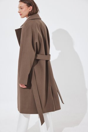 NA-KD Belted Coat - Frakker - Brun - EU 32