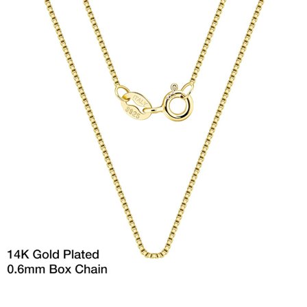 925 Silver Basic Kedjehalsband Dam Halskedja 45cm Kabelkedja Halsband 18K Guld Smycken Grossist DSC06-18K