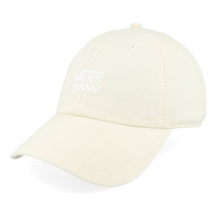 Vans - Beige unconstructed Kasket - Court Side Curved Bill Jockey Almond Oil Dad Cap @ Hatstore
