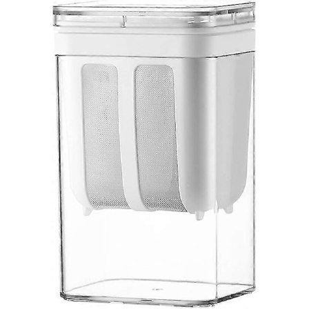 Grekisk Yoghurt Sil Sil Yoghurtmaskin 1100ml Vassleavskiljare med Finmaskig Sil i Rostfritt Stål Sojamjölksil Nötmjölksmaskin