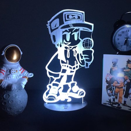 3D Spil Lampe Friday Night Funkin Natlampe Tankman Figur til Soveværelses Dekoration Natlampe Børn Gamere Fødselsdag Julegave (Friday Night Funkin G