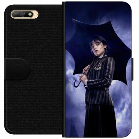 Huawei Y6 (2018) Plånboksfodral Wednesday Addams