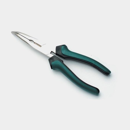 Brüder Mannesmann Telefontång BR-M Telephone Plier, 200 mm, böjd i mattförkromat C60-stål, grön/svart för el och rigg