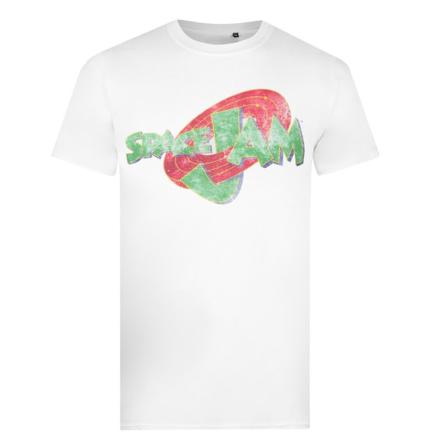 Looney Tunes Mens Space Jam T-shirt M Vit/grön/röd