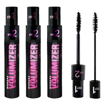 Högkvalitativ 3X Lång Tjock Mascara Curl Ögonfrans Dubbelanvändning Vattentät Mascara För Ögonfransförlängning Svart Tjocka Ögonfransar