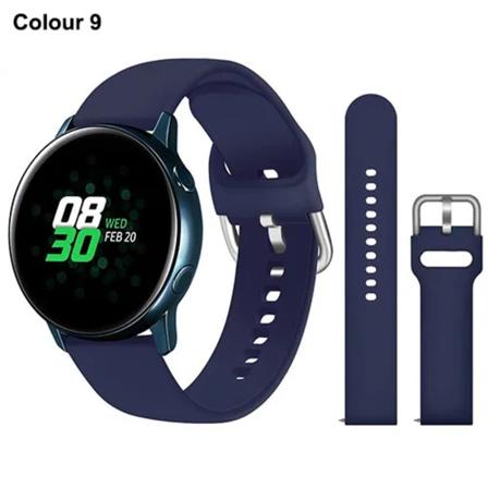 20 mm 22 mm silikonband för Samsung Galaxy Watch Active 2 Watch 3 4 5 6 45 mm 42 mm 47 mm Gear S3 Armbandsrem för Amazfit bip Color 9 for huawei gt 2 
