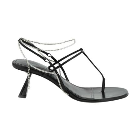 Khaite Sandaler Sort, Dame Sandaler med hæl, Størrelse: 36 EU