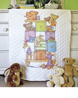 Stickpackung Babydecke Kinderregal