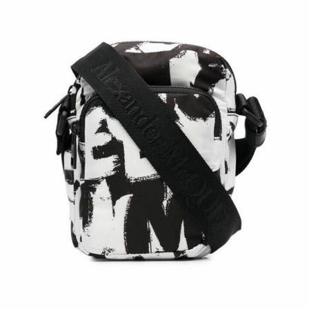 Alexander McQueen, Cross Body Bags Zwart, Heren, Maat:ONE Size