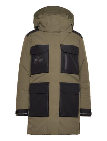 W Glacier Bay Parka Sport Sport Clothing Sport Outerwear Sport Jackets Sport Parkas Khaki Green Sail Racing