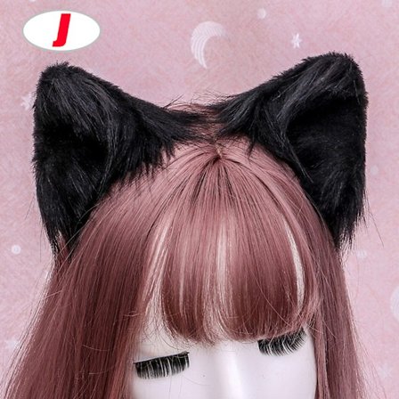 Söpö karvainen eläin kissan korvat hiusneulapäähineen klipsi