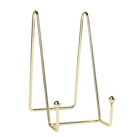 Ruusukullanvärinen kirjanäyttörautakiinnike Palkintorasia Muistolaatta Valokuvanäyttöteline (Ruusukulta)