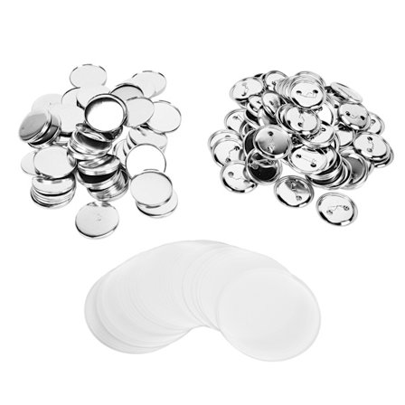 Badge Bagside 50mm Mere Holdbar Korrosionsbestandighed Blik Plast DIY Badge Materiale