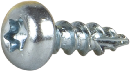 ESSVE 127101 Treskrue 3 mm Ø, TX10, helgjenget, FZB, 200-pakning 10 mm, Innfesting