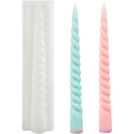 3D-spiraalinen silikoninen kynttilämuotti, spiraalinen kynttilämuotti, DIY-tuoksukynttiläpurkki