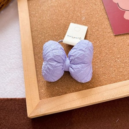 Big Bow Hårband Gummiband LILA